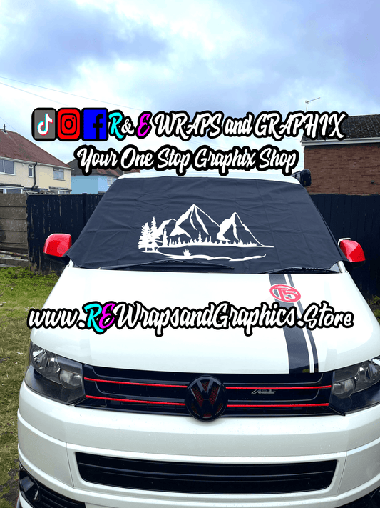 361112768_655030236536912_1719452339289752874_n - R&E Wraps and Graphics LTD - Campervan Windscreen Covers Mountains 1 - T5/T6/T4 - campervan, sunstrips, t5, T5 windscreen cover, t6 windscreen cover, Volkswagen t5, window cover, windscreen cover