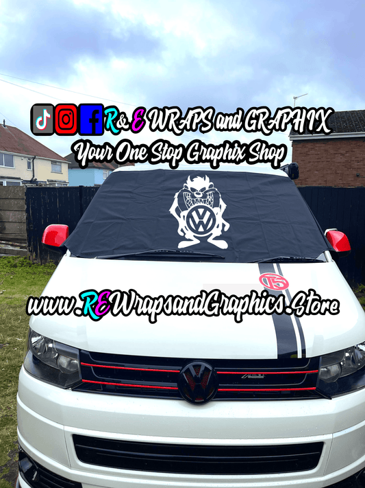 361119962_296307582871476_5399395773242530835_n - R&E Wraps and Graphics LTD - Campervan Windscreen Covers VW Taz - T5/T6/T4 - campervan, sunstrips, t5, T5 windscreen cover, t6 windscreen cover, Volkswagen t5, window cover, windscreen cover