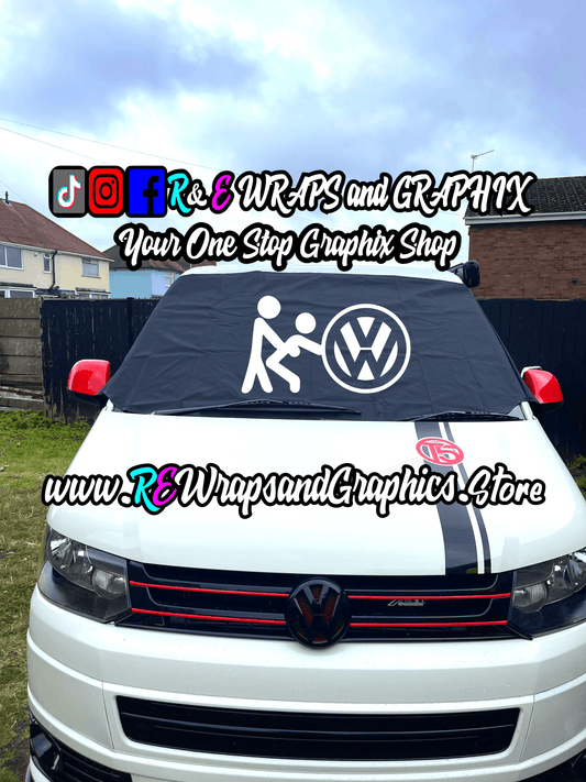 361126630_1275448443113865_6992278603014359980_n - R&E Wraps and Graphics LTD - Campervan Windscreen Covers VW Stick People - T5/T6/T4 - campervan, sunstrips, t5, T5 windscreen cover, t6 windscreen cover, Volkswagen t5, window cover, windscreen cover