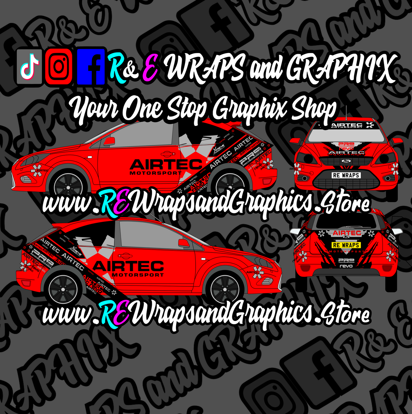 Ford Focus ST/RS Airtec Motorsport Graphic Kit