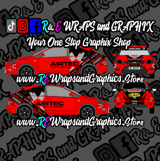 Ford Focus ST/RS Airtec Motorsport Graphic Kit