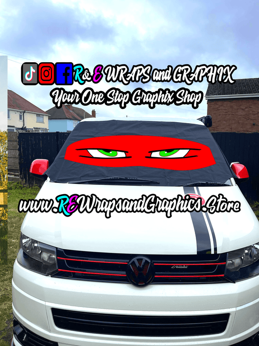 364189789_3449607081927492_1424992607453137140_n - R&E Wraps and Graphics LTD - VW Campervan Windscreen Covers Ninja Turtles - T5/T6/T4 - campervan, sunstrips, t5, T5 windscreen cover, t6 windscreen cover, Volkswagen t5, window cover, windscreen cover