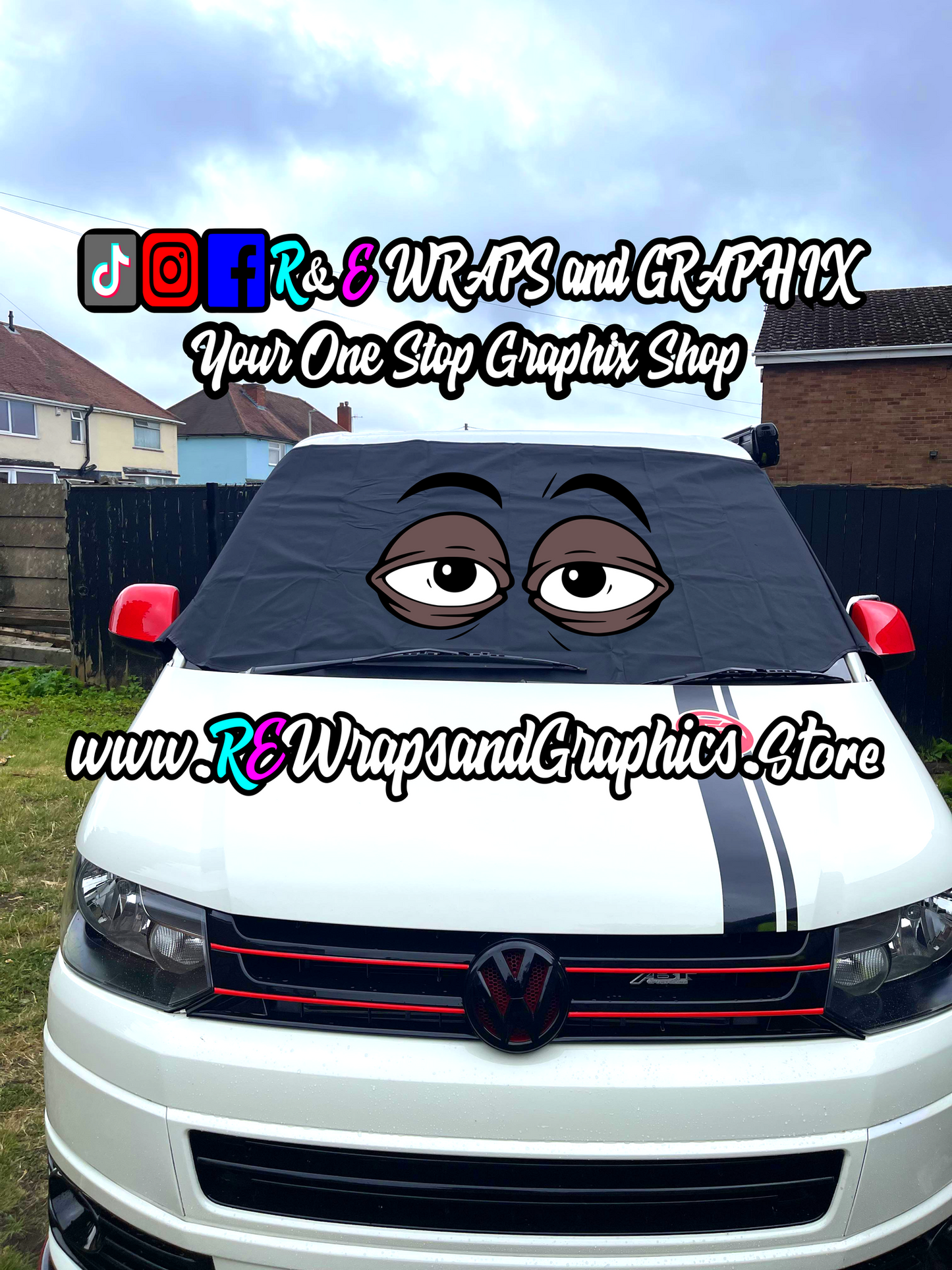 Campervan Windscreen Covers Stoned Eyes 5 - T5/T6/T4