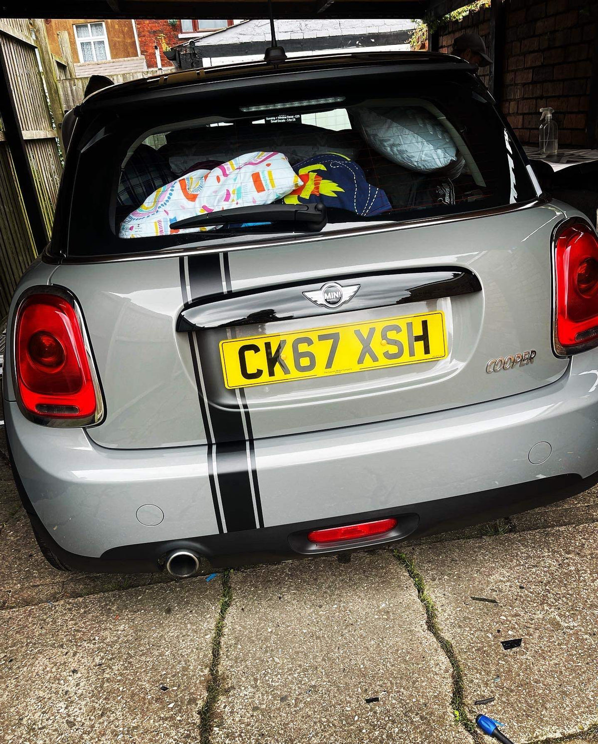 36AF59A8-DE30-4AA1-8A7B-39E0D7747E39 - R&E Wraps and Graphics LTD - Mini Cooper Racing Stripes