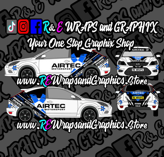 Ford Focus ST/RS Airtec Motorsport Graphic Kit
