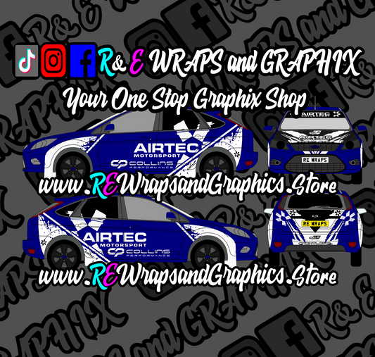 Ford Focus ST/RS Airtec Collins performance Graphic Kit