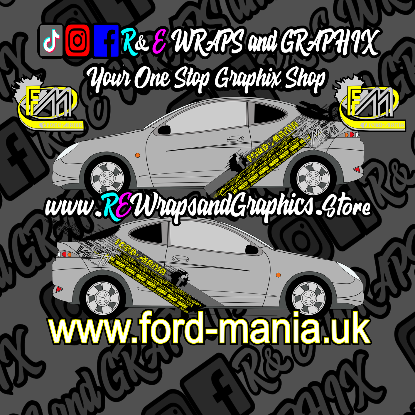 Ford Puma 1997-2000 Ford Mania Graphic Kit