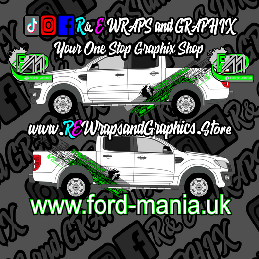 Ford Ranger Raptor 2012-16 Ford Mania Graphic Kit