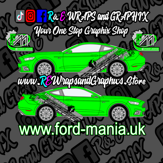 Ford Mustang 2015-21 Ford Mania Graphic Kit