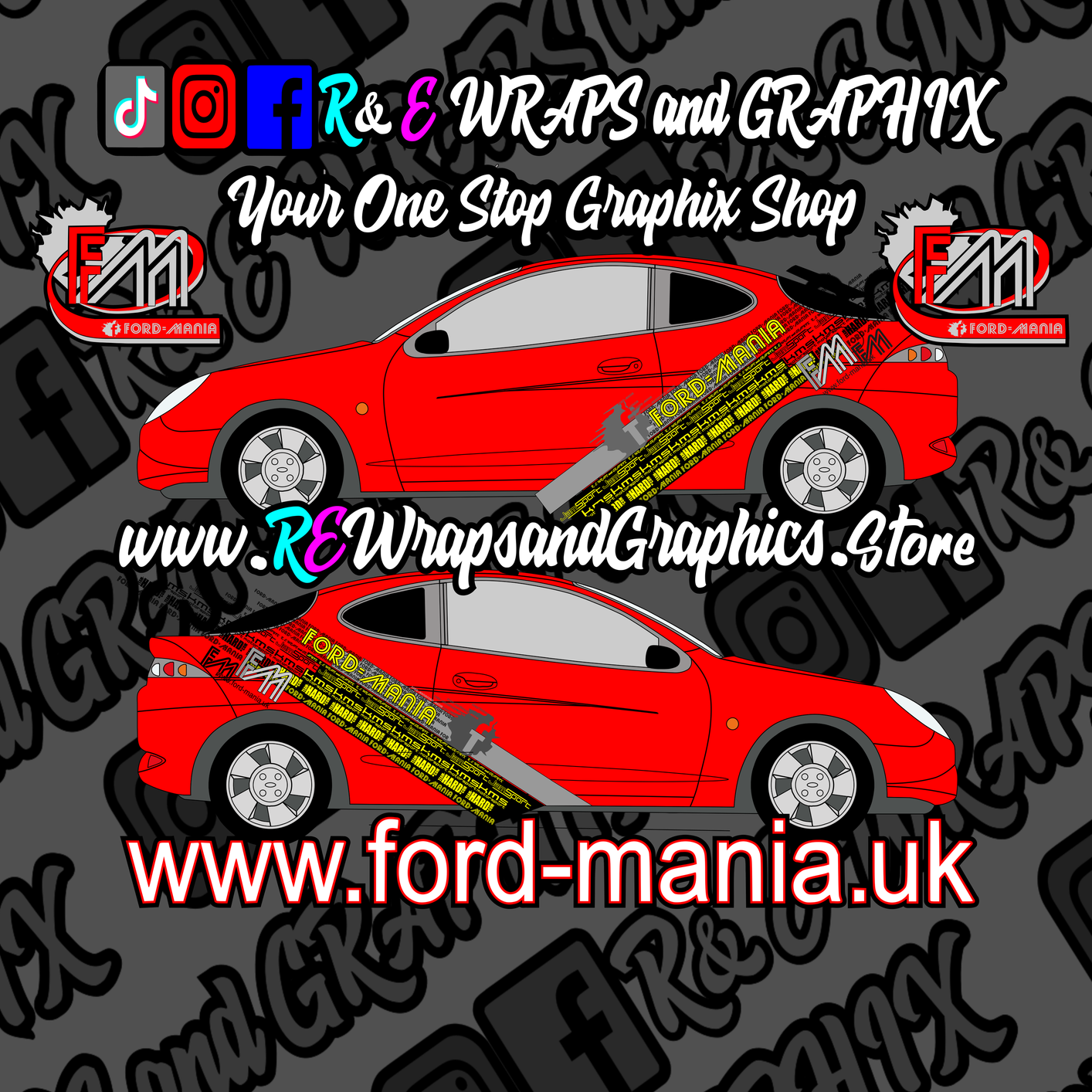 Ford Puma 1997-2000 Ford Mania Graphic Kit
