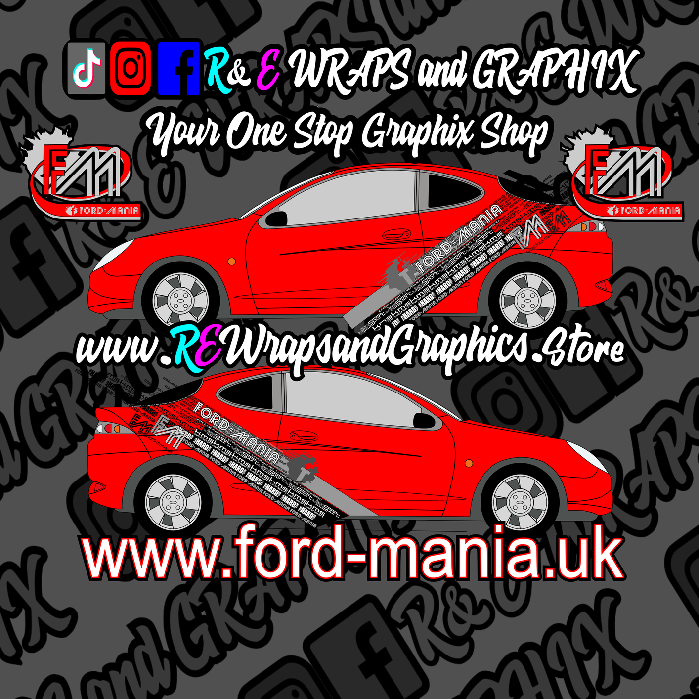 Ford Puma 1997-2000 Ford Mania Graphic Kit