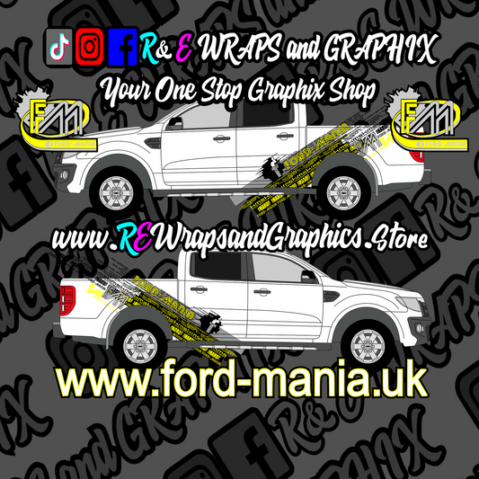 Ford Ranger Raptor 2012-16 Ford Mania Graphic Kit