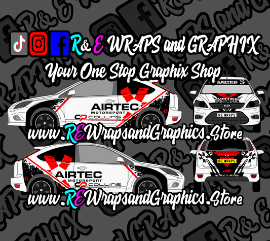 Ford Focus ST/RS Airtec / Collins performance Graphic Kit