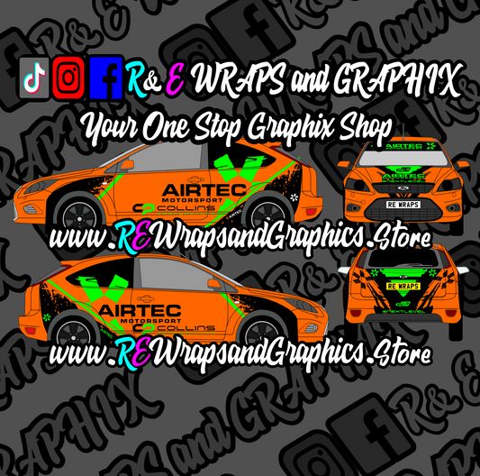 Ford Focus ST/RS Airtec / Collins performance Graphic Kit