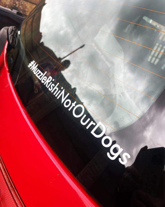 381503166_3723140741239066_6078010785653519260_n - R&E Wraps and Graphics LTD - #Muzzle Rishi Not Our Dogs Sticker - #They Sit For Us We Stand For Them, american bully, bully, Dogs, Muzzle Rishi Not Our Dogs, save our bullies, xl, xlbully