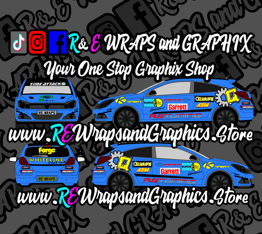 Vauxhall Astra 2005-10 VXR WRC Track Car Graphic Kit
