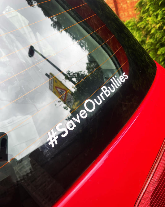 #Save Our Bullies Sticker