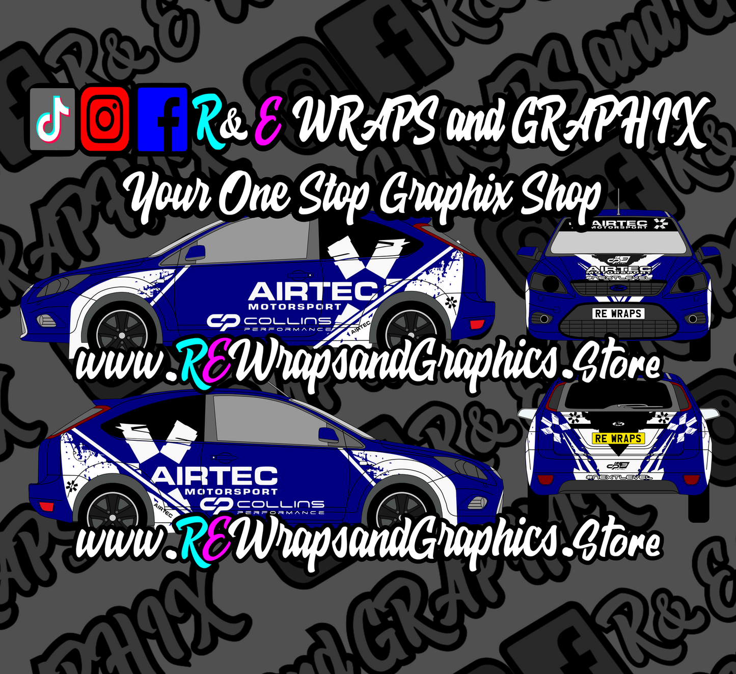 Ford Focus ST/RS Airtec / Collins performance Graphic Kit