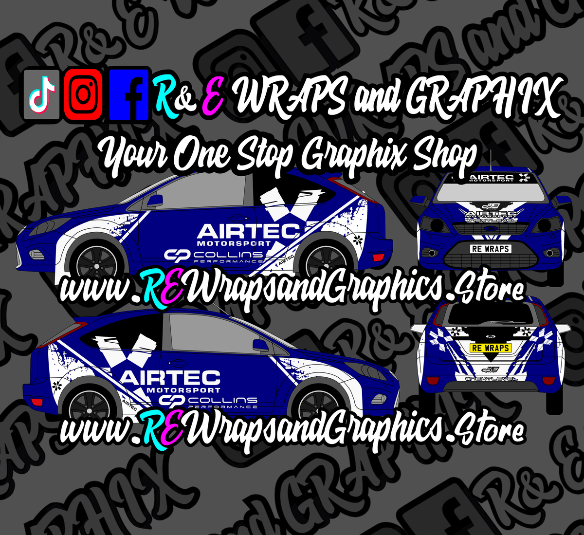 Ford Focus ST/RS Airtec / Collins performance Graphic Kit
