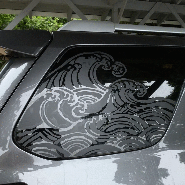 Universal Fit - Wave Window Stickers