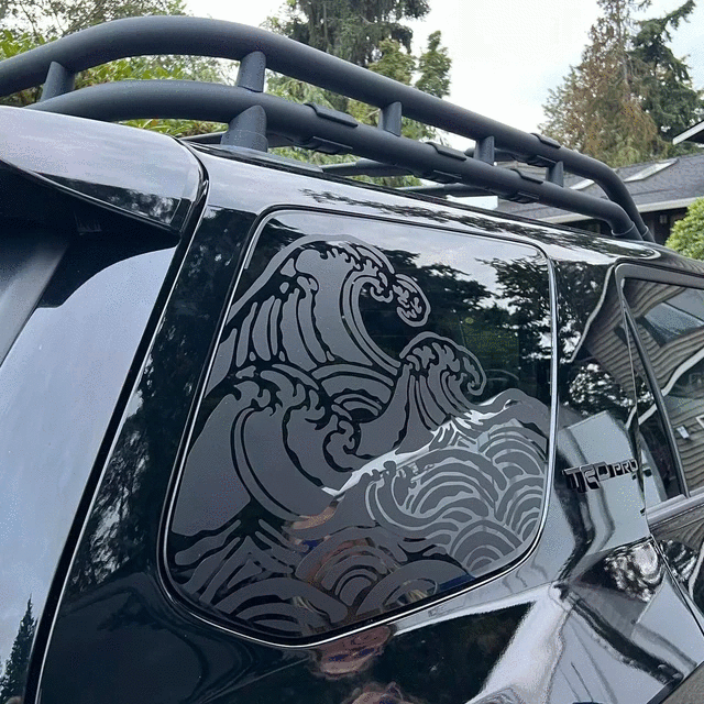 Universal Fit - Wave Window Stickers