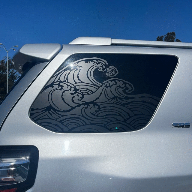Universal Fit - Wave Window Stickers