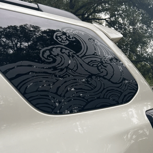 Universal Fit - Wave Window Stickers