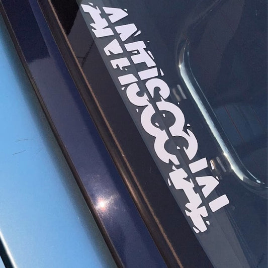 Antisocial Window Sticker