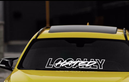 Locally Hated Window Sticker