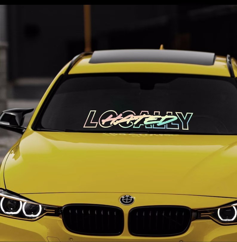 Locally Hated Window Sticker