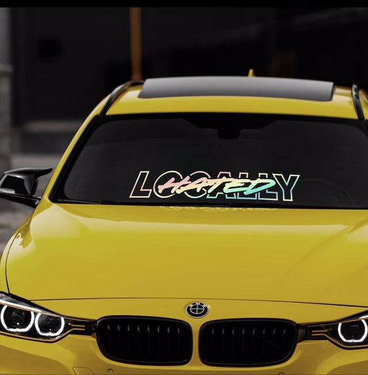 Locally Hated Window Sticker