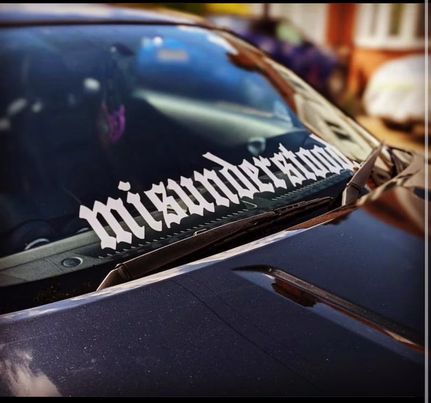 Misunderstood Window Sticker