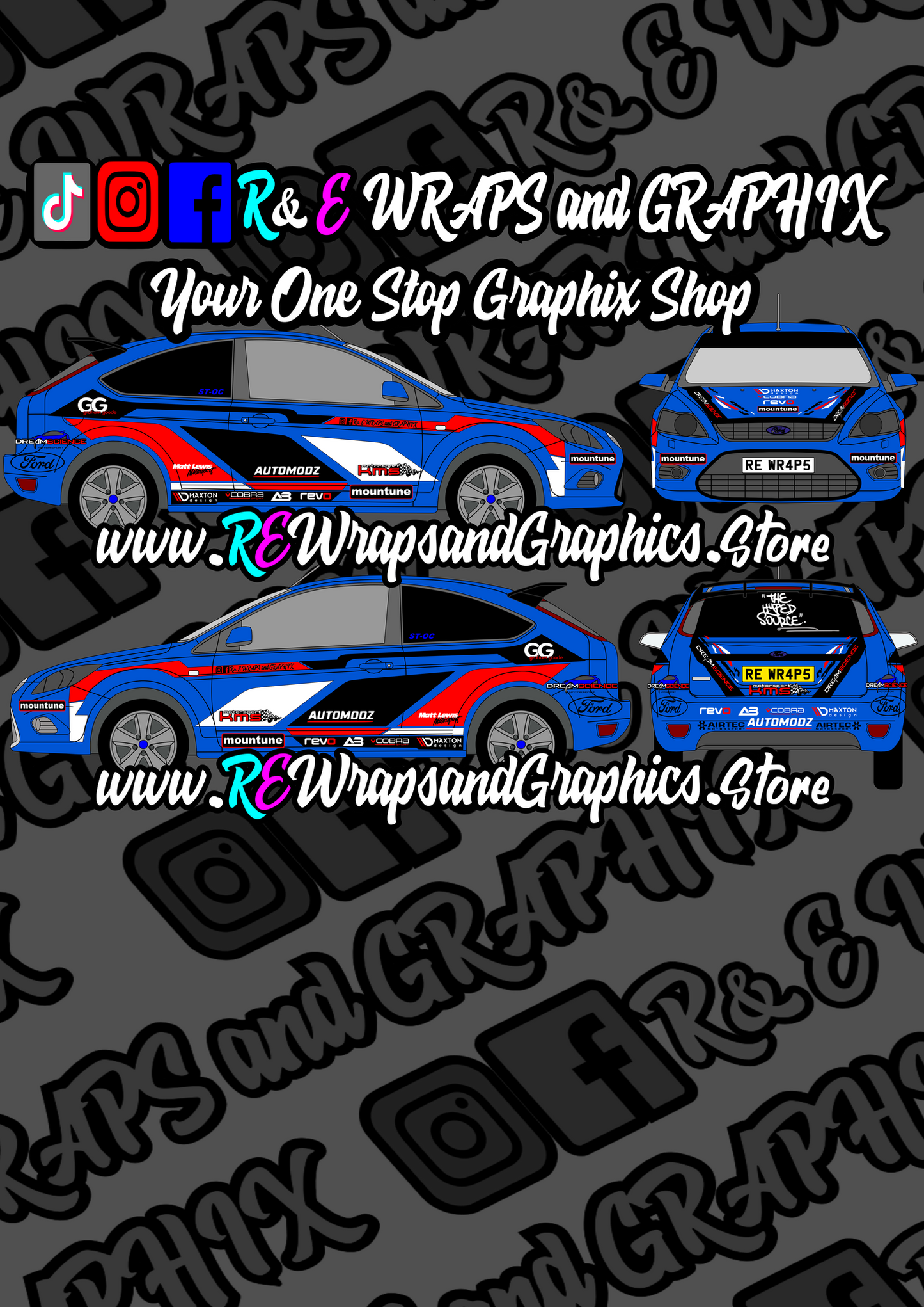 396518688_3772147063037741_4100288987862755481_n - R&E Wraps and Graphics LTD - Ford Focus mk2 ST/RS Track Car Graphic Kit - ford, ford focus, ford focus graphic kit, ford focus graphic kits, Ford Focus mk2 ST/RS Track Car Graphic Kit, ford focus st, Ford Graphic Kits, graphic kits, Rally graphic kit, rally kit