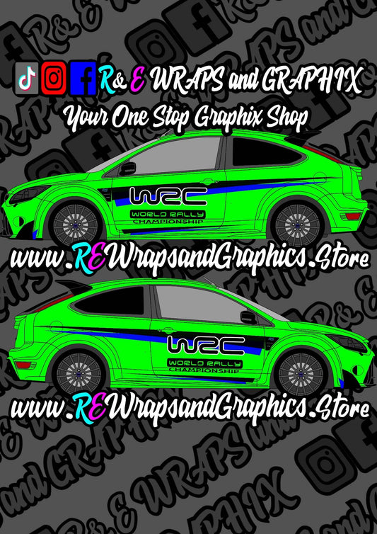 39f3e0c6-34c4-4e61-9d39-d76854b016af - R&E Wraps and Graphics LTD - Ford Focus ST/RS WRC Graphic Kit - ford focus, Ford Graphic Kits, graphic kits, Taxaco wrc, Texaco, texaco graphic kit, Wrc graphic kit