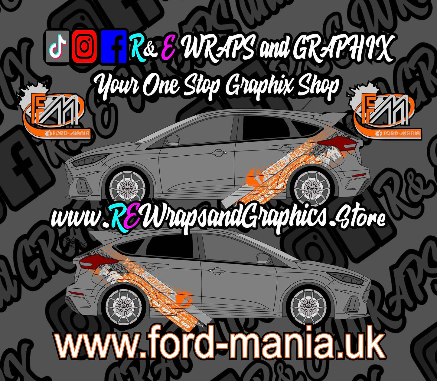 3A36644F-DA15-4EA5-A450-A8FAA71A8965 - R&E Wraps and Graphics LTD - Ford Focus ST / RS MK3 Ford Mania Graphic Kit - ford, ford focus, ford focus graphic kit, ford focus graphic kits, ford focus st, ford focus st graphic kits, Ford Graphic Kits, ford mania, ford mania graphics, ford mania stickers, graphic kits