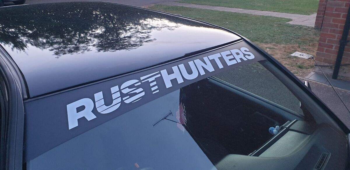 3BBD1DF0-154B-402A-9A44-BB02AF511977 - R&E Wraps and Graphics LTD - Rust Hunters Sunstrip - Rust hunters, speedhunters, sunstrips