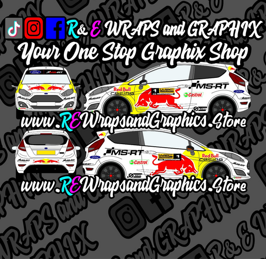 Ford Fiesta Redbull WRC Graphic Kit