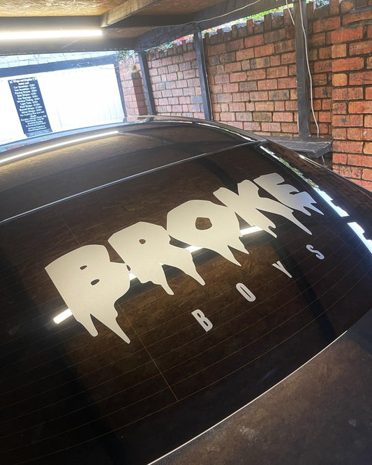 Broke Boys Rear Window Decal