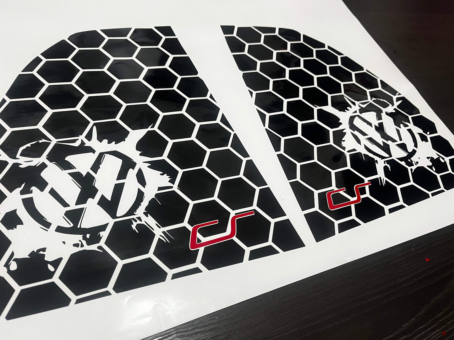 41A5A4E4-3B6B-4446-8CC8-ECE84C45D39F - R&E Wraps and Graphics LTD - Volkswagen Golf MK5-7 Club Sport Honey Comb Side Window Stickers - honey comb, side window decals, stickers, volkswagen golf, Volkswagen.