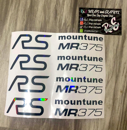 Mountune MR375 Brake Caliper Sticker Set