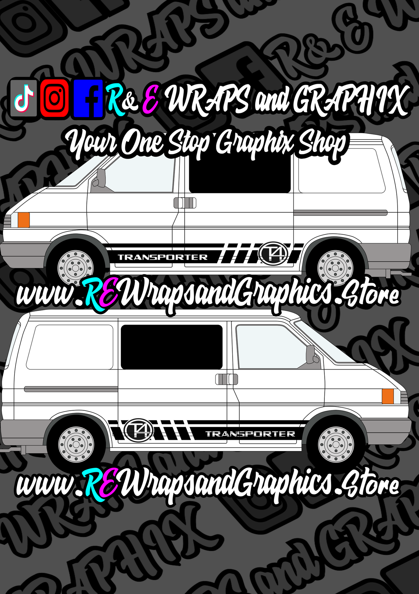 Volkswagen T4 Camper Side Stripes