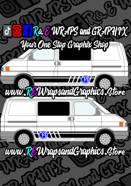 439978933_798085008911990_4540731406350372661_n - R&E Wraps and Graphics LTD - Volkswagen T4 Camper Side Stripes - Side Stripes, T4, Volkswagen