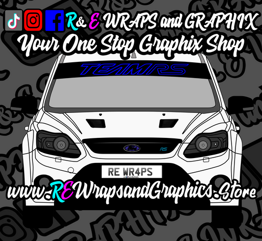 441180019_3644874805781954_6155137773571096737_n - R&E Wraps and Graphics LTD - Team RS Sunstrip - focus, focus rs, ford focus rs, sunstrip, sunstrips, Team RS