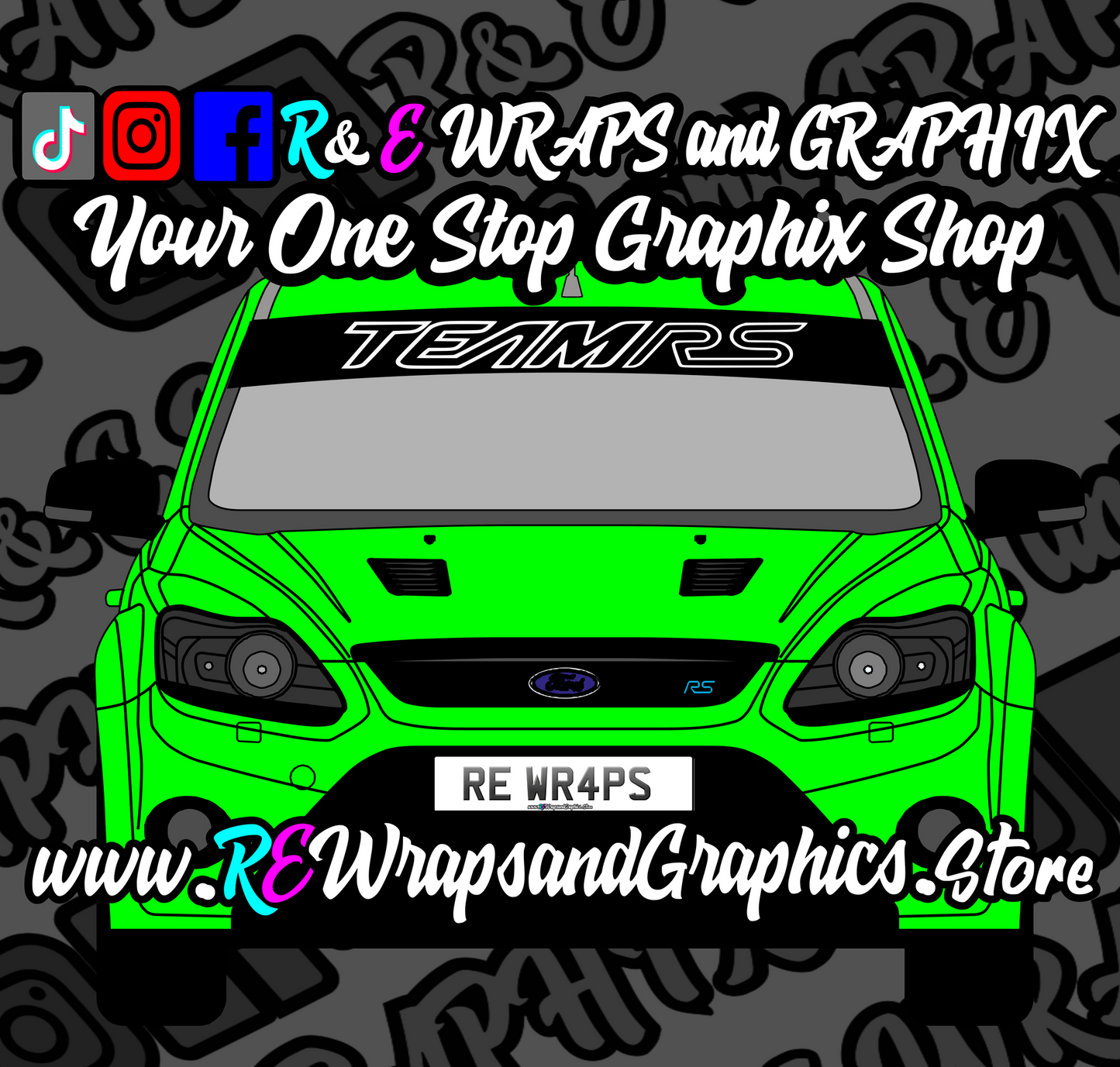 441182046_413975971538795_4590733524361940001_n - R&E Wraps and Graphics LTD - Team RS Sunstrip - focus, focus rs, ford focus rs, sunstrip, sunstrips, Team RS