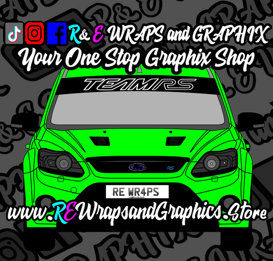 441182046_413975971538795_4590733524361940001_n - R&E Wraps and Graphics LTD - Team RS Sunstrip - focus, focus rs, ford focus rs, sunstrip, sunstrips, Team RS