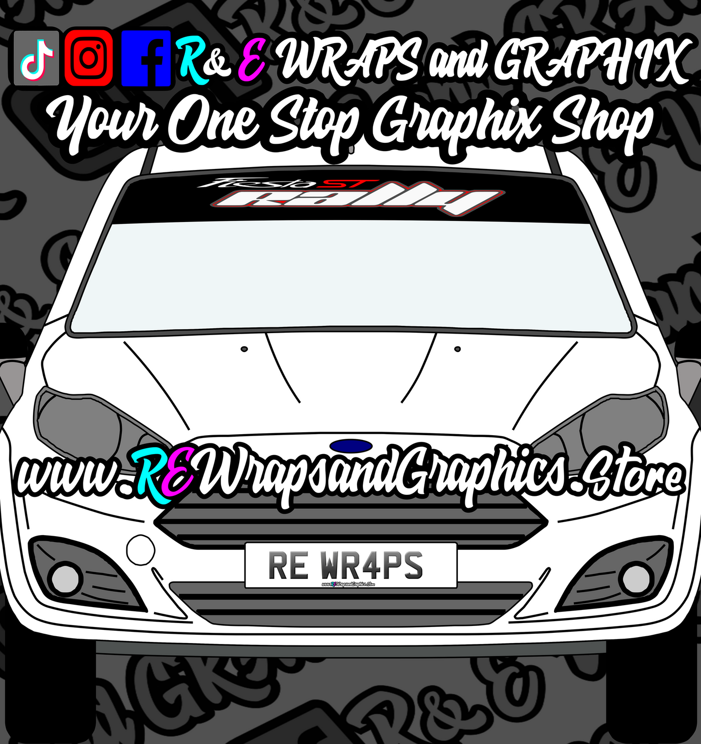 441268712_959163785653326_2028422311520971779_n - R&E Wraps and Graphics LTD - Fiesta ST Rally Sunstrip - fiesta, Fiesta ST Rally, fiesta sunstrip, ford fiesta, sunstrip, sunstrips