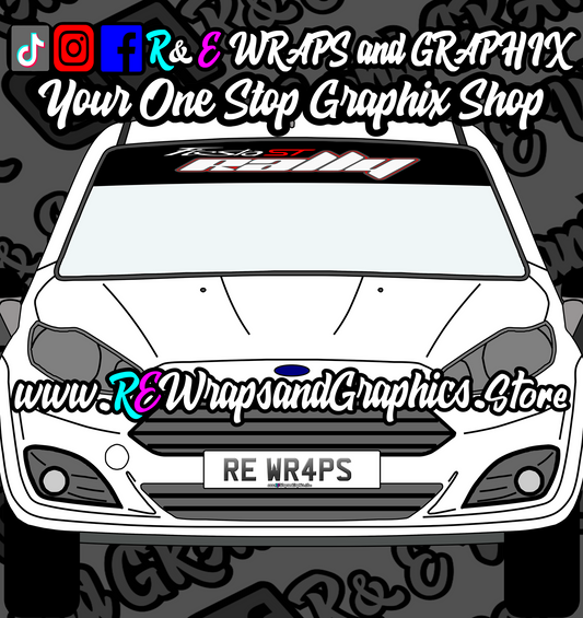 441268712_959163785653326_2028422311520971779_n - R&E Wraps and Graphics LTD - Fiesta ST Rally Sunstrip - fiesta, Fiesta ST Rally, fiesta sunstrip, ford fiesta, sunstrip, sunstrips