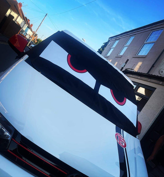 4415A6AD-9A45-4165-B3B1-99885684C152 - R&E Wraps and Graphics LTD - VW Campervan Windscreen Covers Angry Eyes 1 - T5/T6/T4 - campervan, sunstrips, t5, T5 windscreen cover, t6 windscreen cover, Volkswagen t5, window cover, windscreen cover