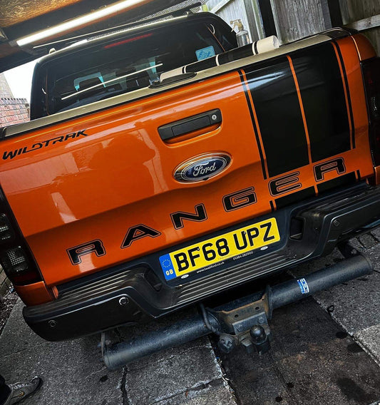 44AF0672-4DB4-49D7-B8E2-643A11CE3215 - R&E Wraps and Graphics LTD - Ford Ranger/Raptor Racing Stripes - Bonnet stripe, ford ranger, ford raptor, racing stripes, ranger, Raptor