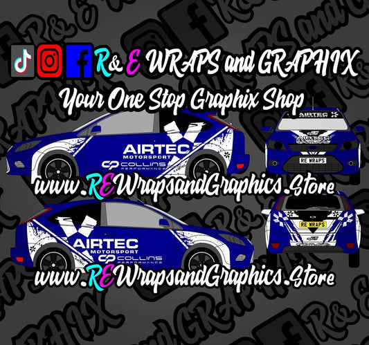 Ford Focus mk2 ST/RS Airtec / Collins Performance Graphic Kit